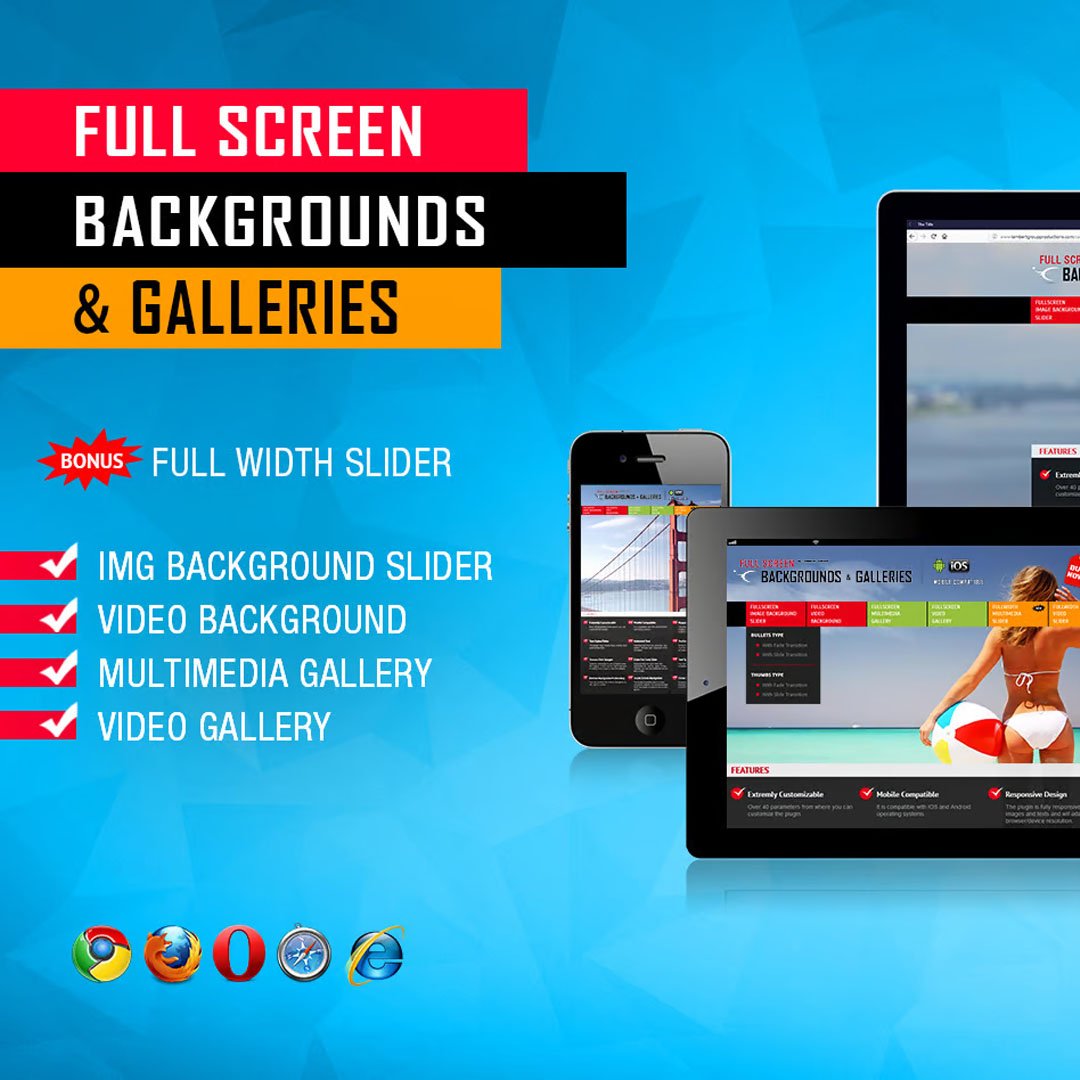 Image and Video FullScreen Background WP Plugin
